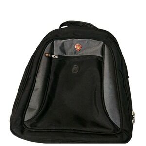 Swiss Gear Backpack Black Multi Pockets Laptop Travel Shock Absorbing Tech